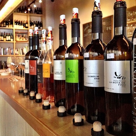 A_line-up_of_sherry