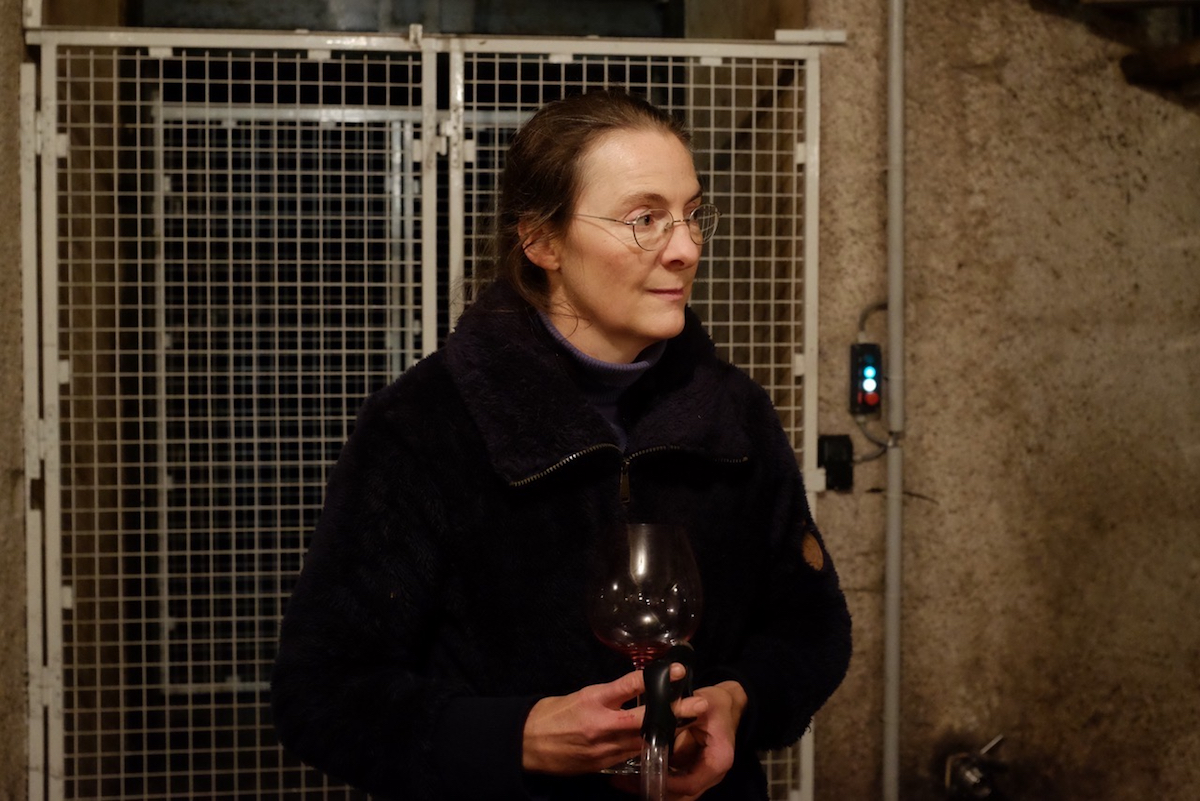 Claire Naudin in her cellar @ 2015